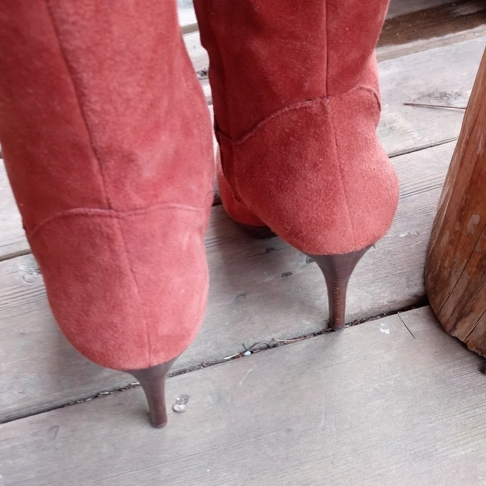 Sam Edelman 'Vesey' Over the Knee Red Wine Boot Suede Size 6M. New without box.